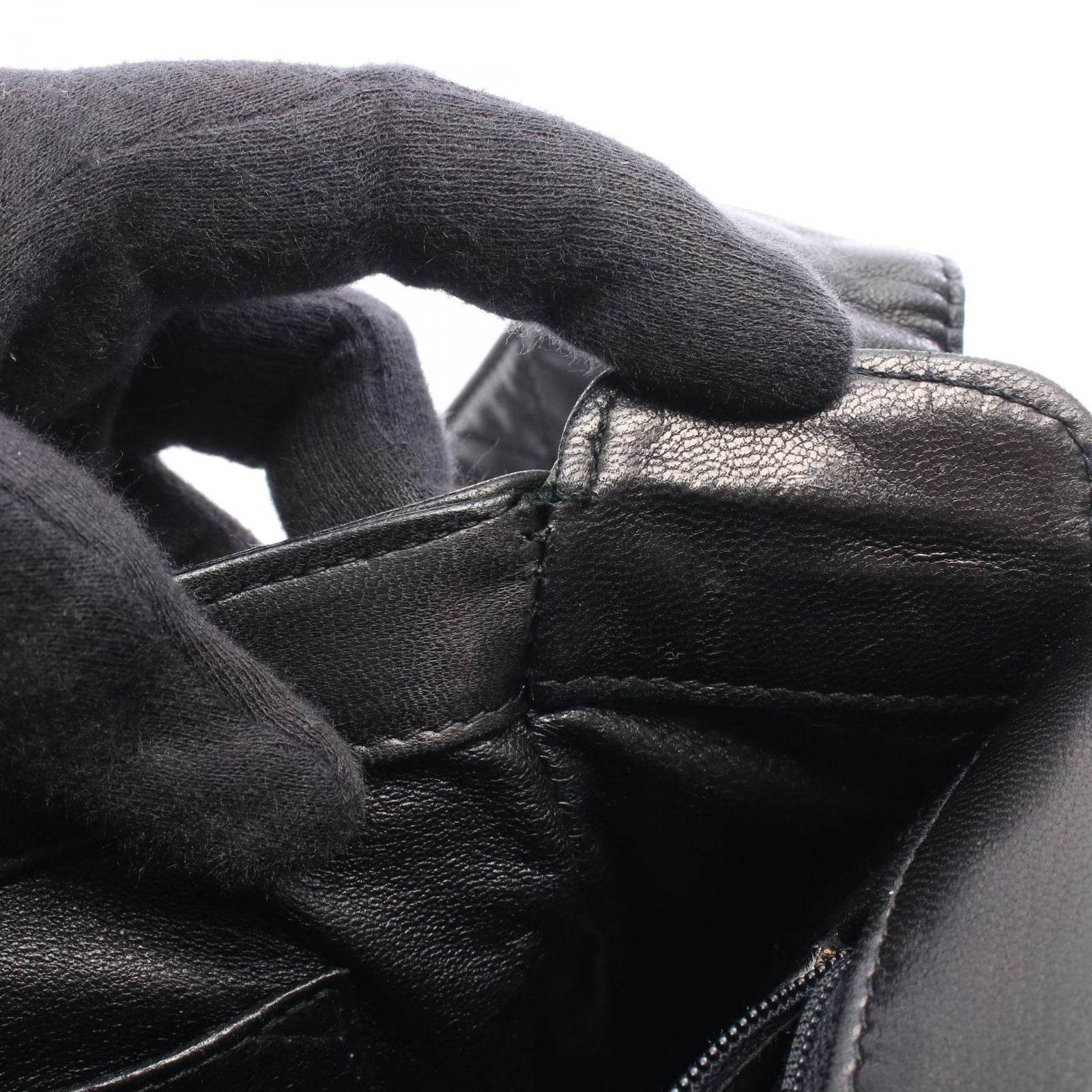 Chanel Shoulder Bag Quilted Black Lambskin