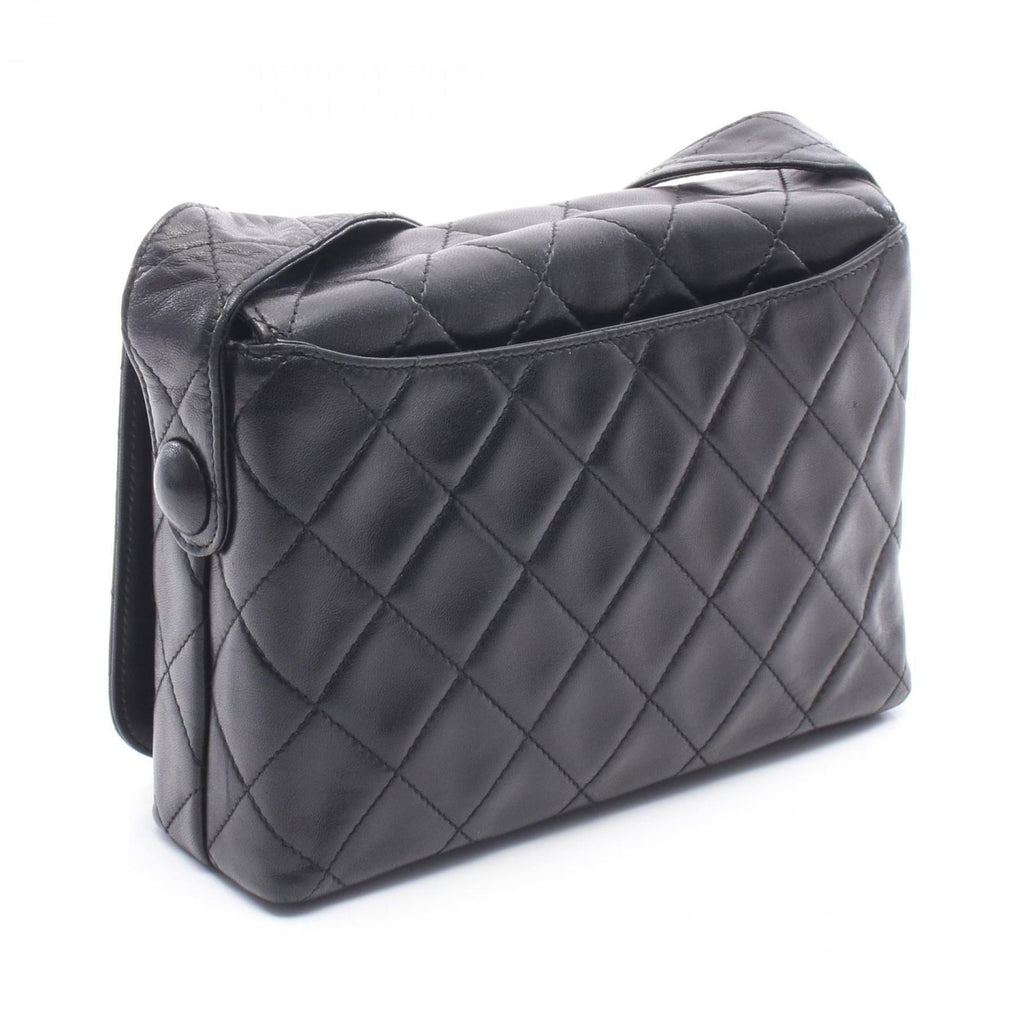 Chanel Shoulder Bag Quilted Black Lambskin