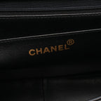 Chanel Shoulder Bag Maxi Quilted 30 Single Flap Black Lambskin Chain