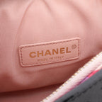 Chanel Shoulder Bag Perforated Black Lambskin Flap Chain