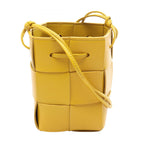 Bottega Veneta Shoulder Bag Cassette Mini Crossbody Mustard Leather Maxi