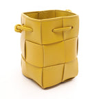 Bottega Veneta Shoulder Bag Cassette Mini Crossbody Mustard Leather Maxi