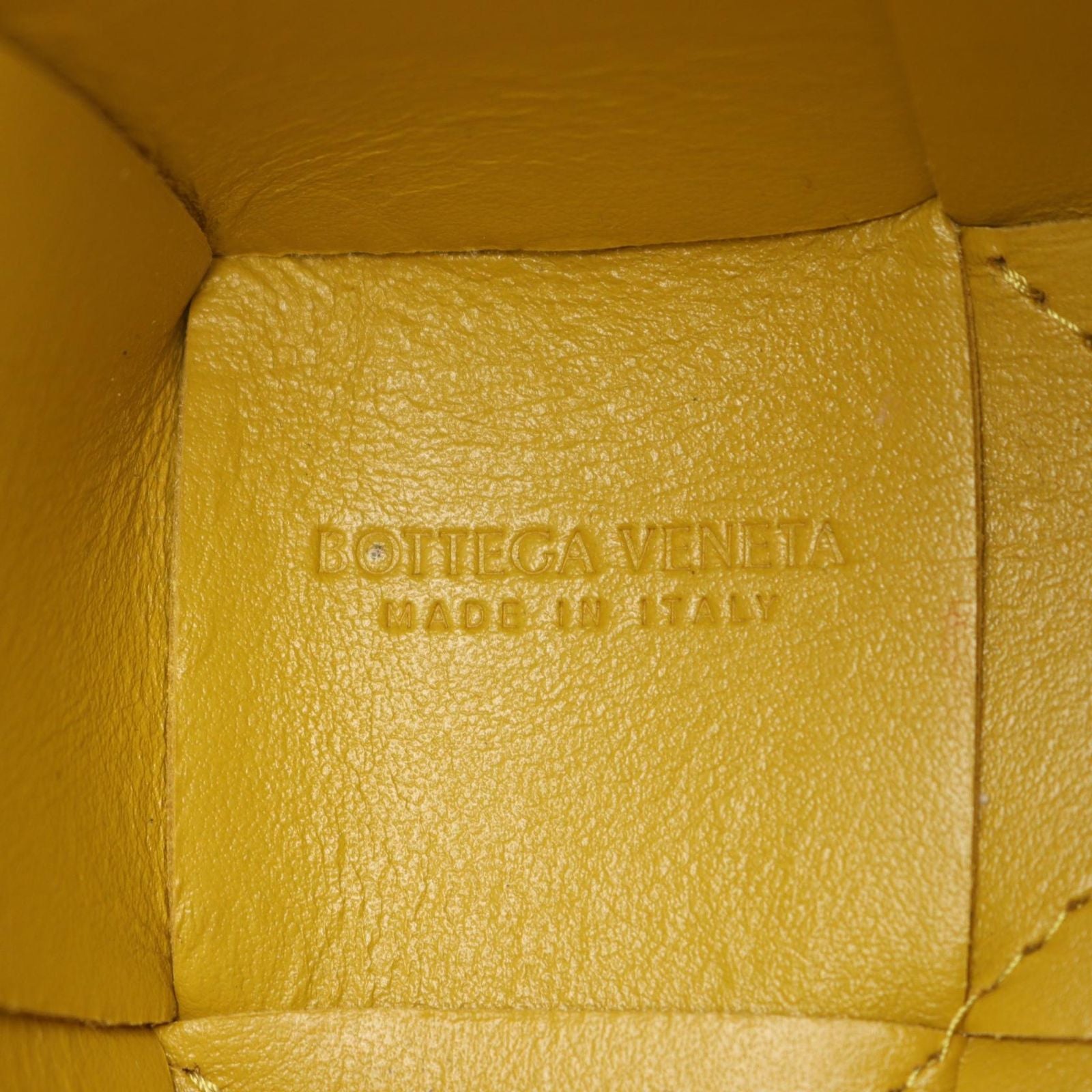 Bottega Veneta Shoulder Bag Cassette Mini Crossbody Mustard Leather Maxi
