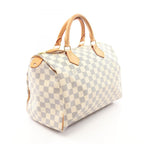 Louis Vuitton Handbag Speedy 30 Damier Azur Canvas Leather