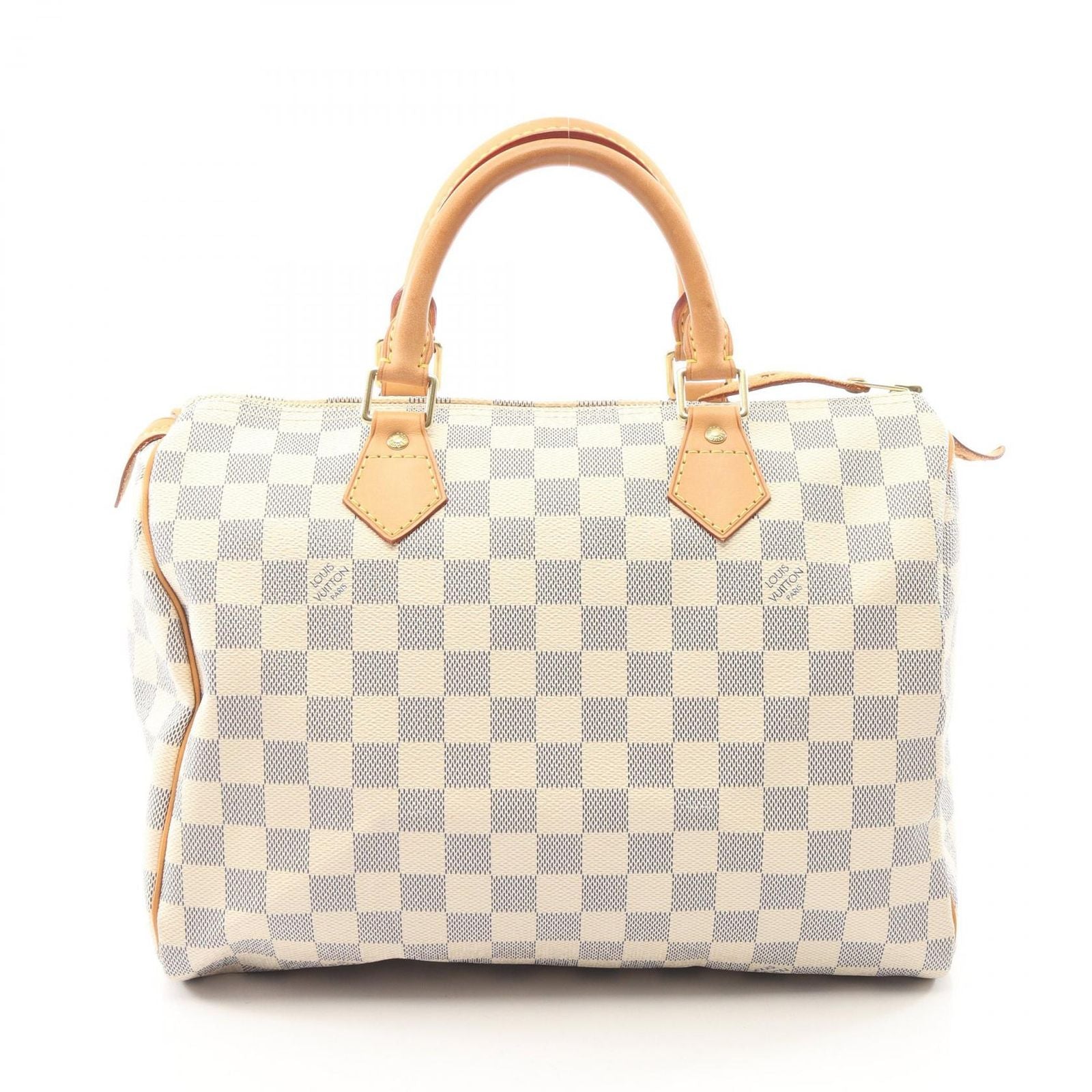 Louis Vuitton Handbag Speedy 30 Damier Azur Canvas Leather