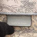 Dior Tote Bag Book Gray Canvas