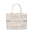 Dior Tote Bag Book Gray Canvas