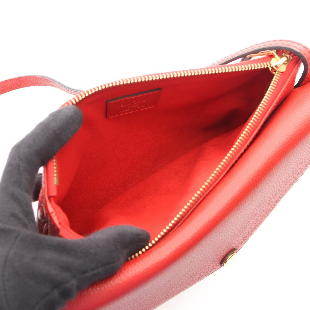 Louis Vuitton Shoulder Bag Monogram Empreinte Cerise Leather