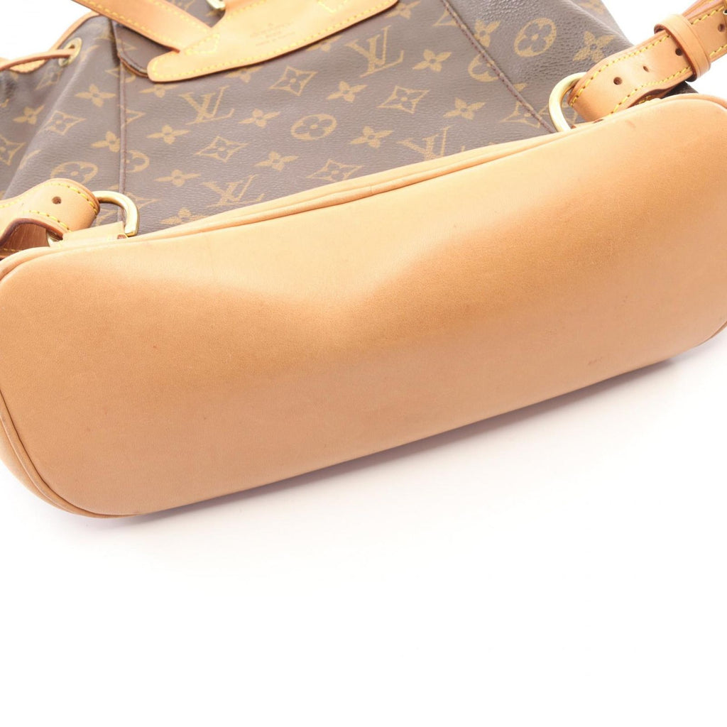 Louis Vuitton Backpack Montsouris MM Monogram Canvas Leather