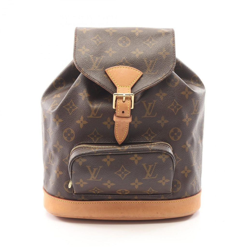 Louis Vuitton Backpack Montsouris MM Monogram Canvas Leather