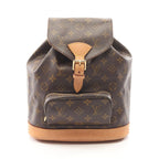 Louis Vuitton Backpack Montsouris MM Monogram Canvas Leather