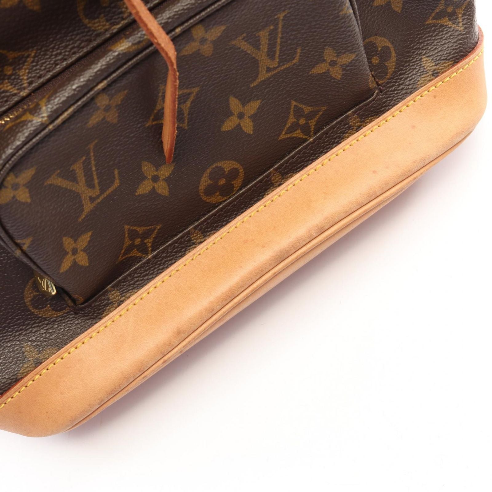 Louis Vuitton Backpack Montsouris MM Monogram Canvas Leather