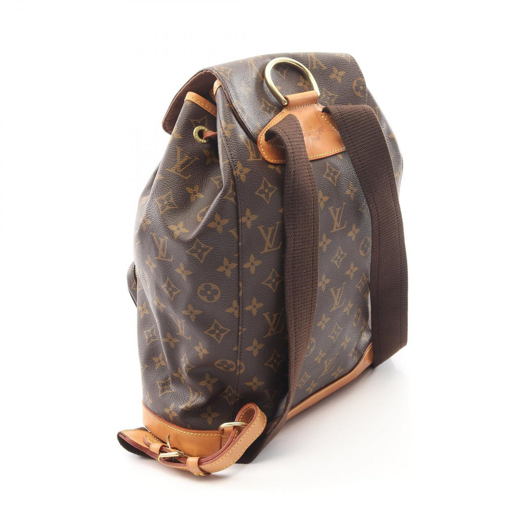 Louis Vuitton Backpack Montsouris GM Monogram Canvas Leather