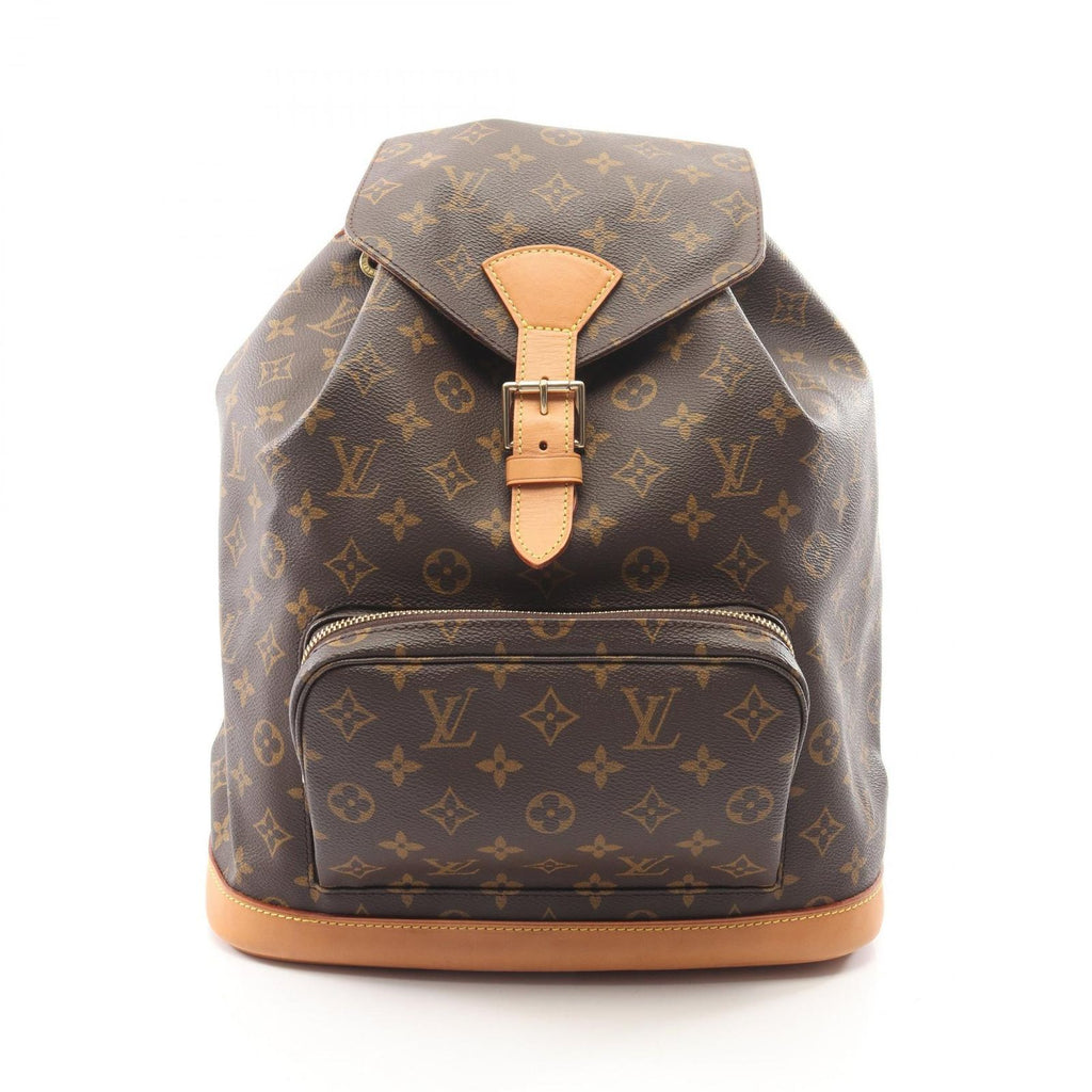 Louis Vuitton Backpack Montsouris GM Monogram Canvas Leather