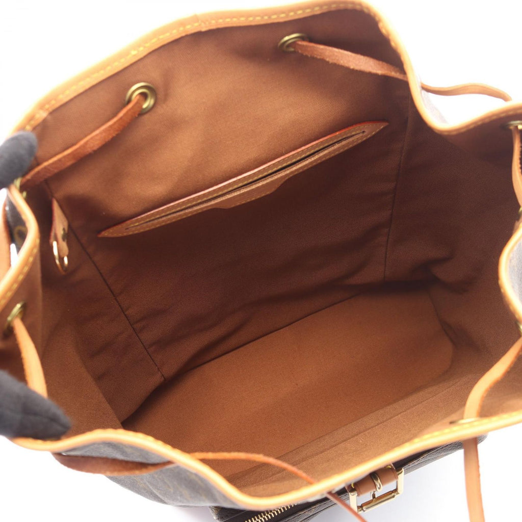 Louis Vuitton Backpack Montsouris GM Monogram Canvas Leather