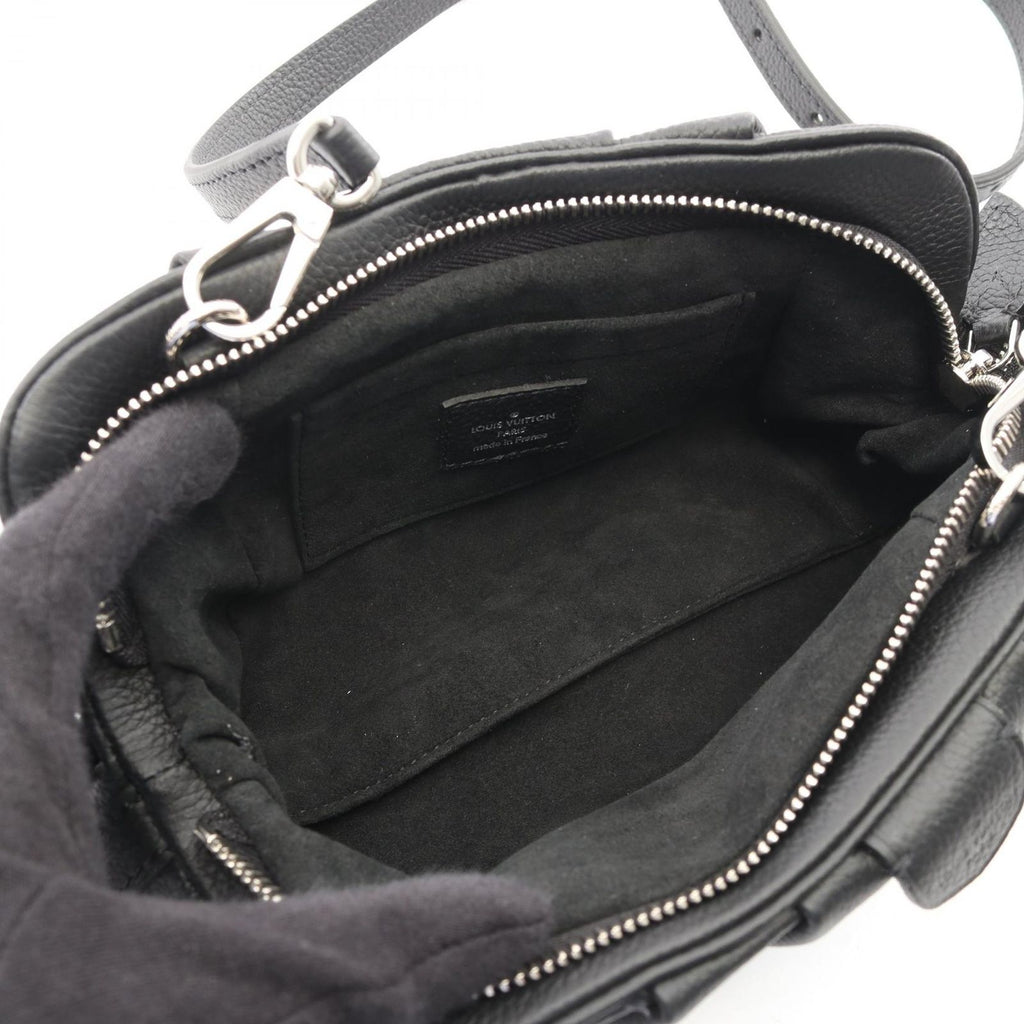 Louis Vuitton Shoulder Bag Scala Mini Mahina Noir Leather
