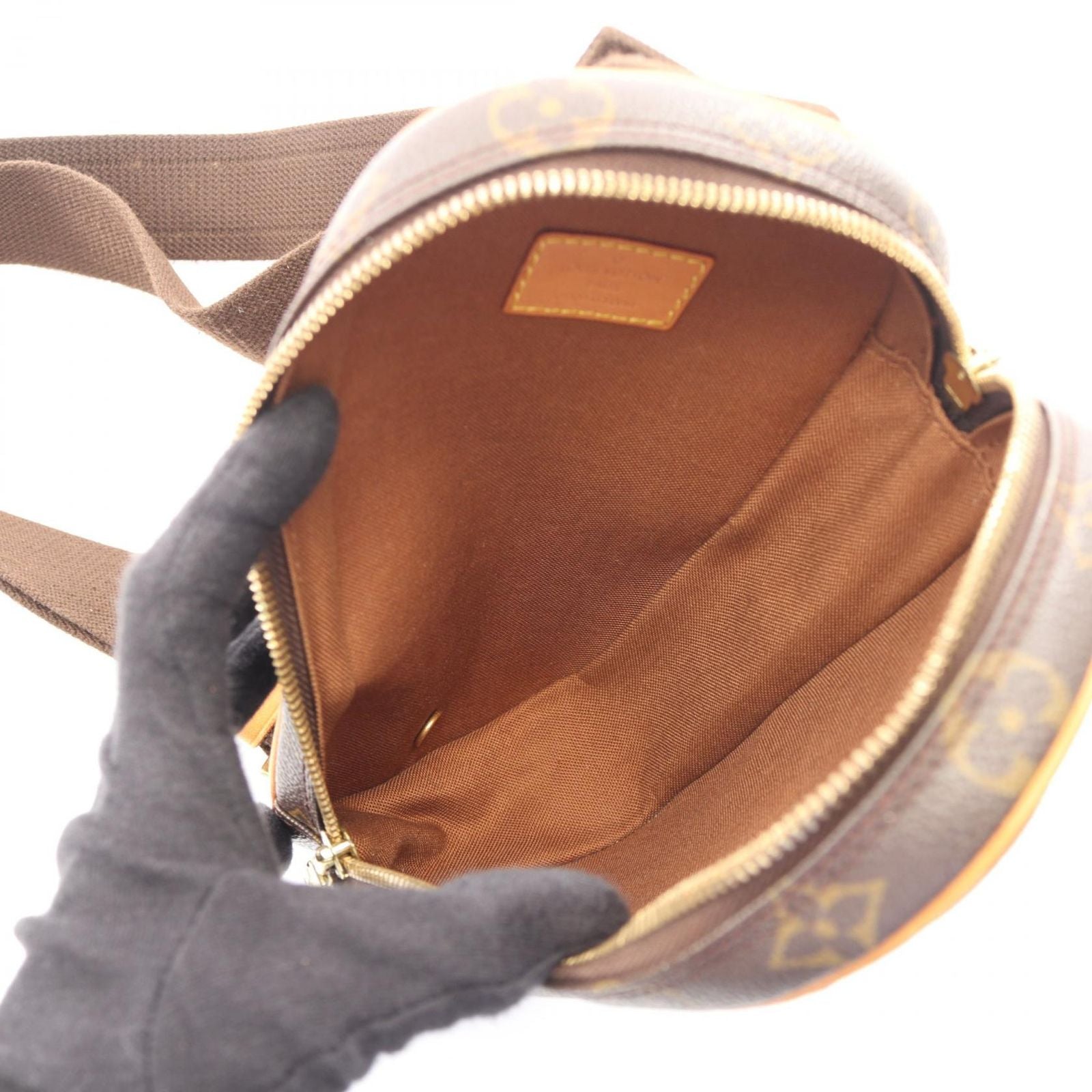 Louis Vuitton Waist Bag Pochette Gange Monogram Canvas Leather