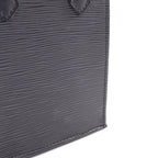 Louis Vuitton Handbag Petite Sac Plat 2-Way Noir Leather