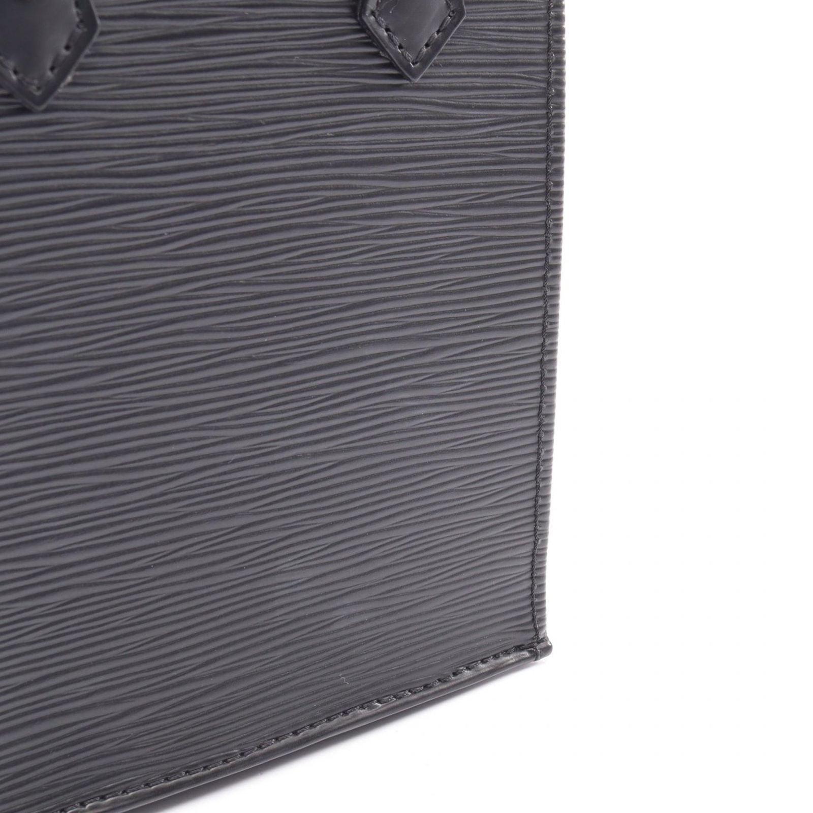 Louis Vuitton Handbag Petite Sac Plat 2-Way Noir Leather