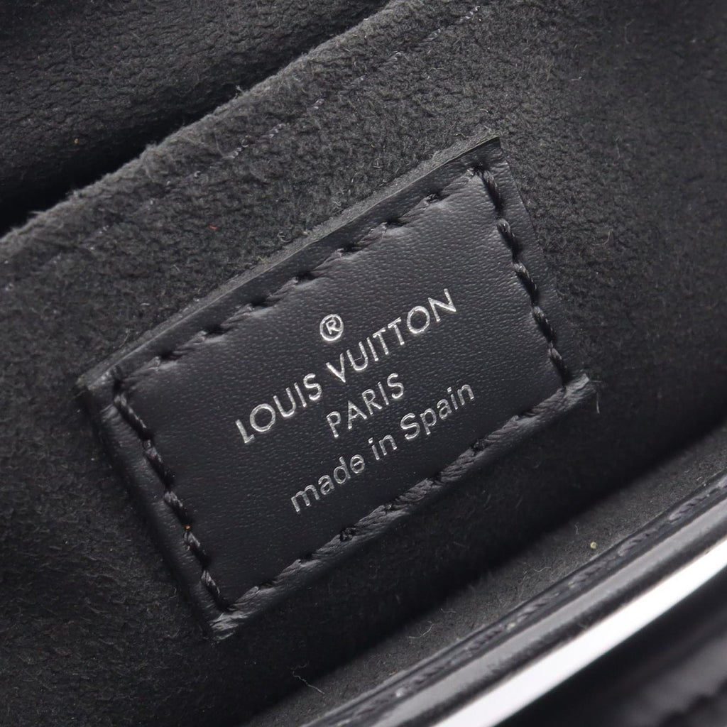 Louis Vuitton Handbag Petite Sac Plat 2-Way Noir Leather
