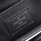 Louis Vuitton Handbag Petite Sac Plat 2-Way Noir Leather
