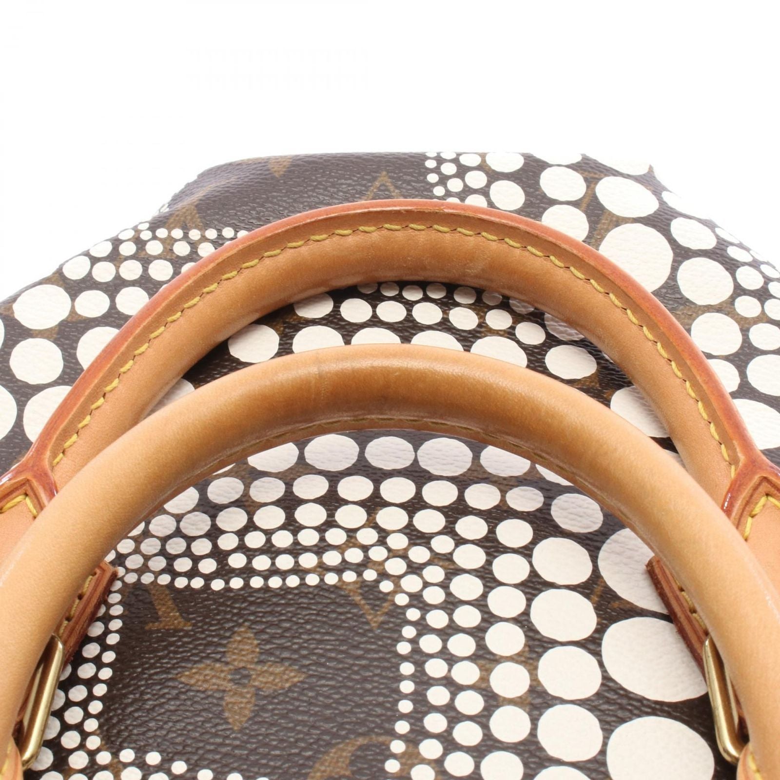 Louis Vuitton Handbag Yayoi Kusama Speedy 30 Canvas Leather