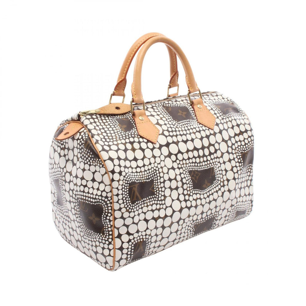 Louis Vuitton Handbag Yayoi Kusama Speedy 30 Canvas Leather