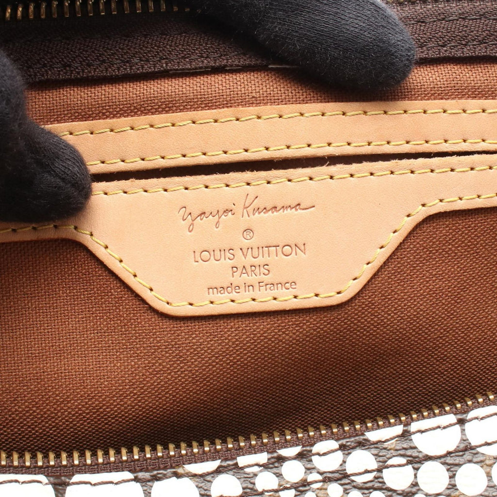 Louis Vuitton Handbag Yayoi Kusama Speedy 30 Canvas Leather