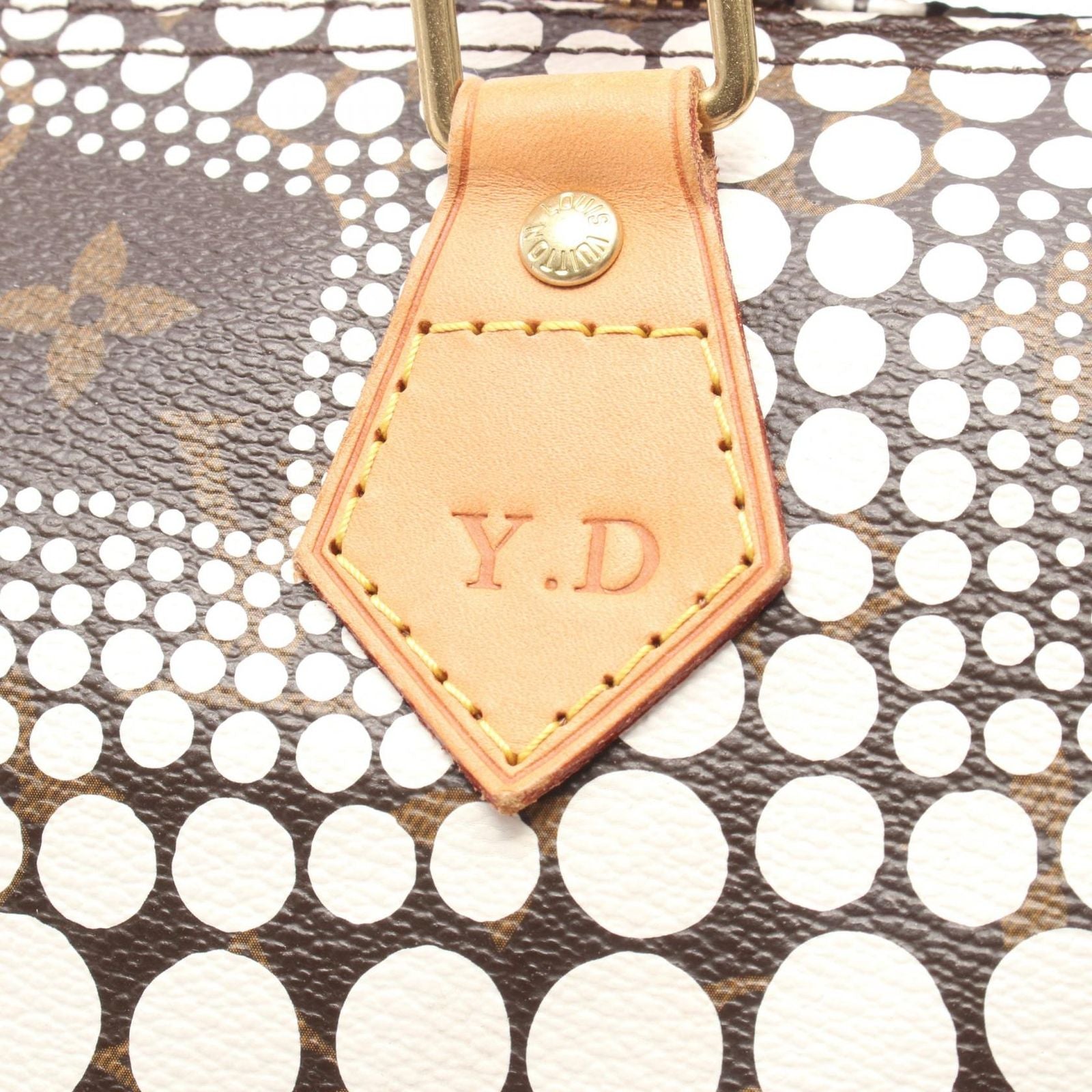 Louis Vuitton Handbag Yayoi Kusama Speedy 30 Canvas Leather