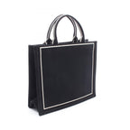 Dior Tote Bag Book 2-Way Black White Canvas