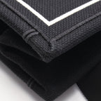Dior Tote Bag Book 2-Way Black White Canvas
