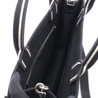 Dior Tote Bag Book 2-Way Black White Canvas