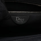 Dior Tote Bag Book 2-Way Black White Canvas