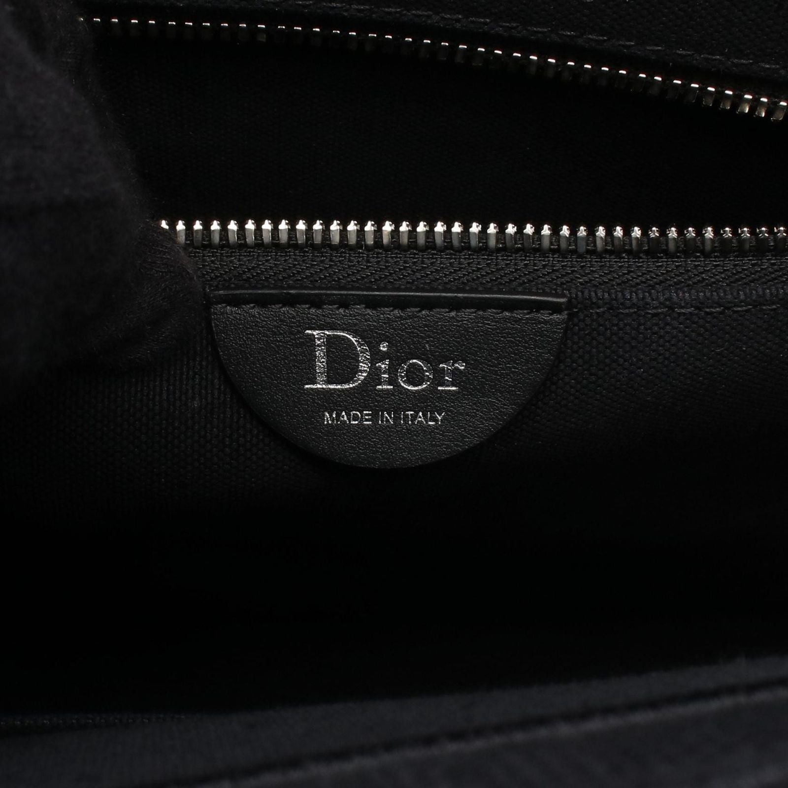 Dior Tote Bag Book 2-Way Black White Canvas