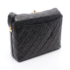 Chanel Shoulder Bag Quilted Black Lambskin