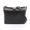 Chanel Shoulder Bag Quilted Black Lambskin