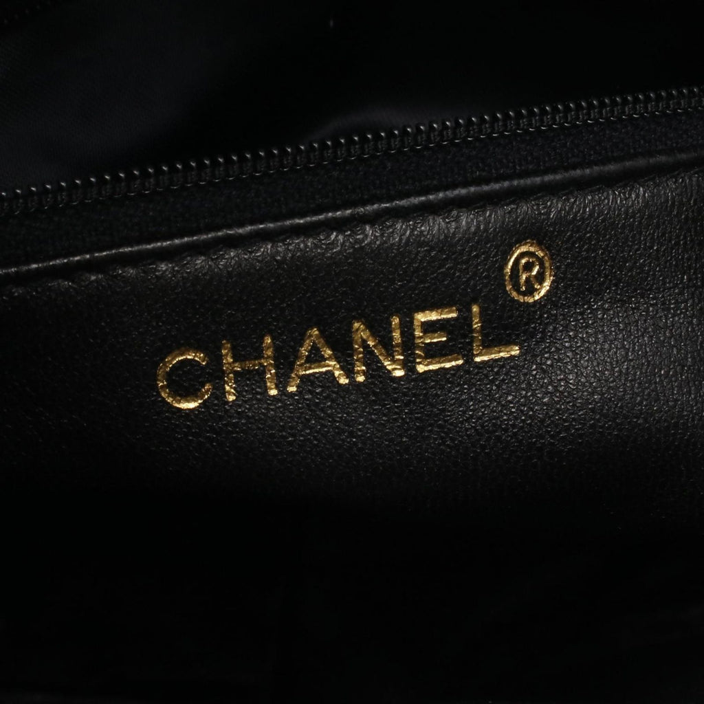 Chanel Shoulder Bag Quilted Black Lambskin