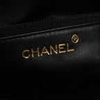 Chanel Shoulder Bag Quilted Black Lambskin
