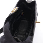 Chanel Shoulder Bag Quilted Black Lambskin