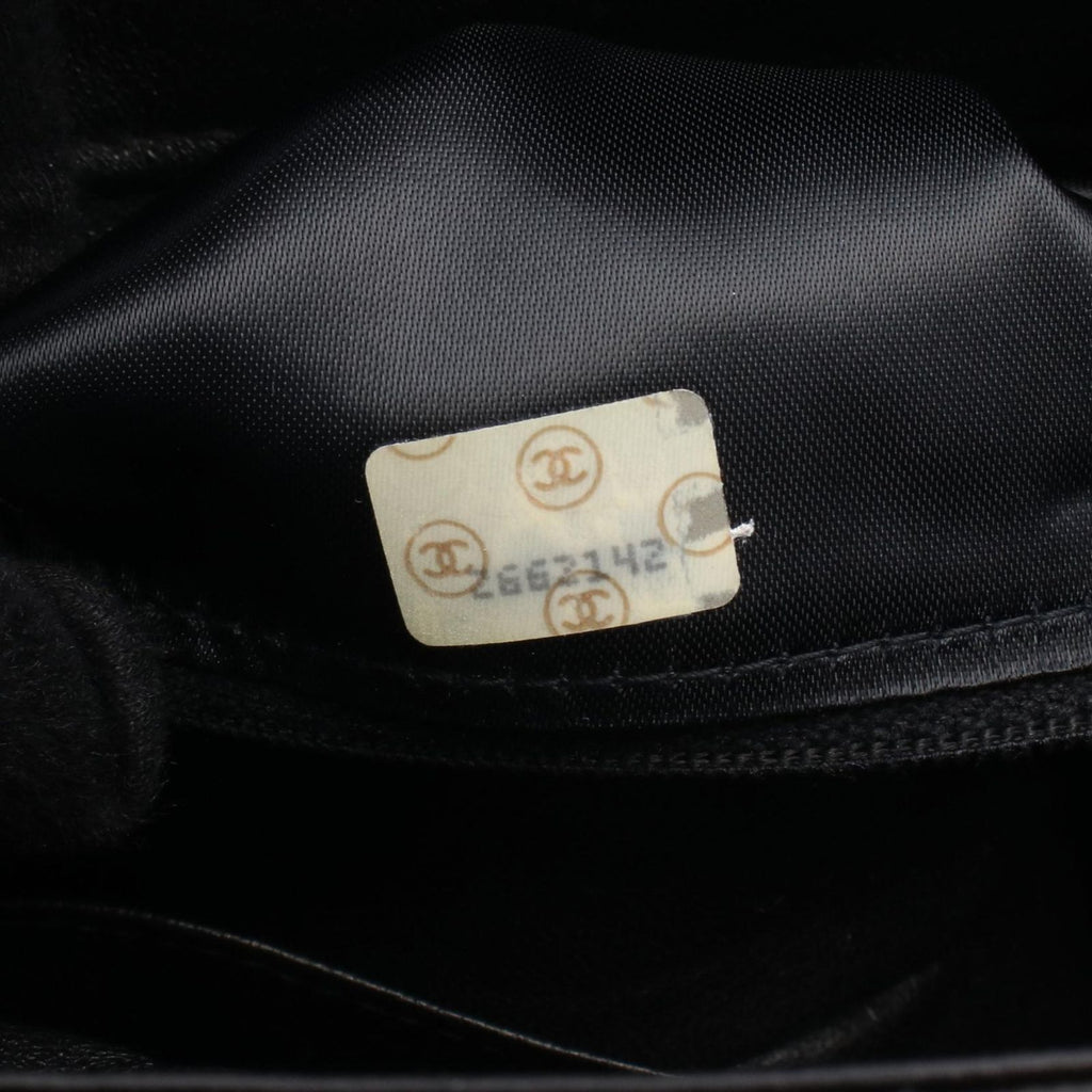 Chanel Shoulder Bag Quilted Black Lambskin