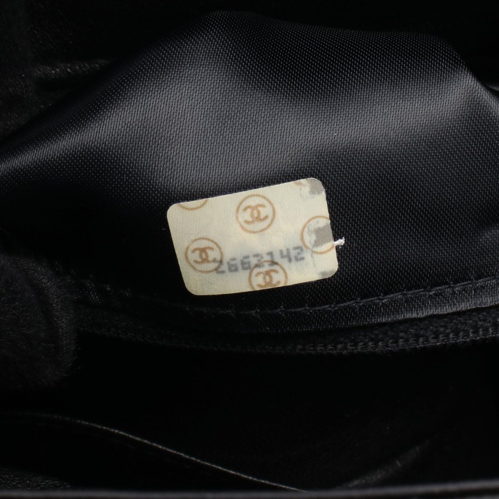 Chanel Shoulder Bag Quilted Black Lambskin