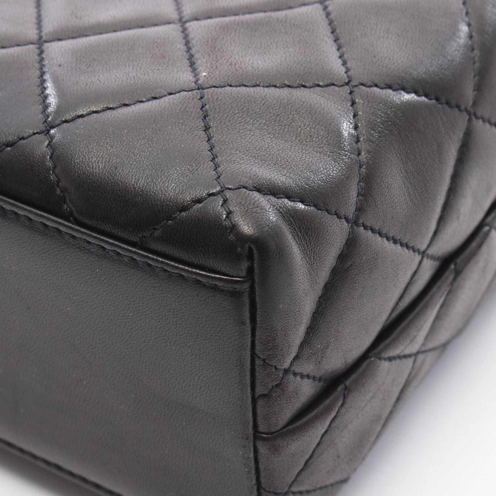 Chanel Shoulder Bag Quilted Black Lambskin