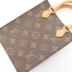 Louis Vuitton Handbag Petite Sac Plat 2-Way Canvas Leather