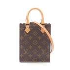 Louis Vuitton Handbag Petite Sac Plat 2-Way Canvas Leather