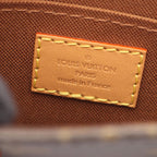 Louis Vuitton Handbag Petite Sac Plat 2-Way Canvas Leather