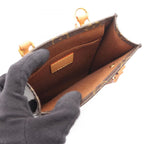 Louis Vuitton Handbag Petite Sac Plat 2-Way Canvas Leather