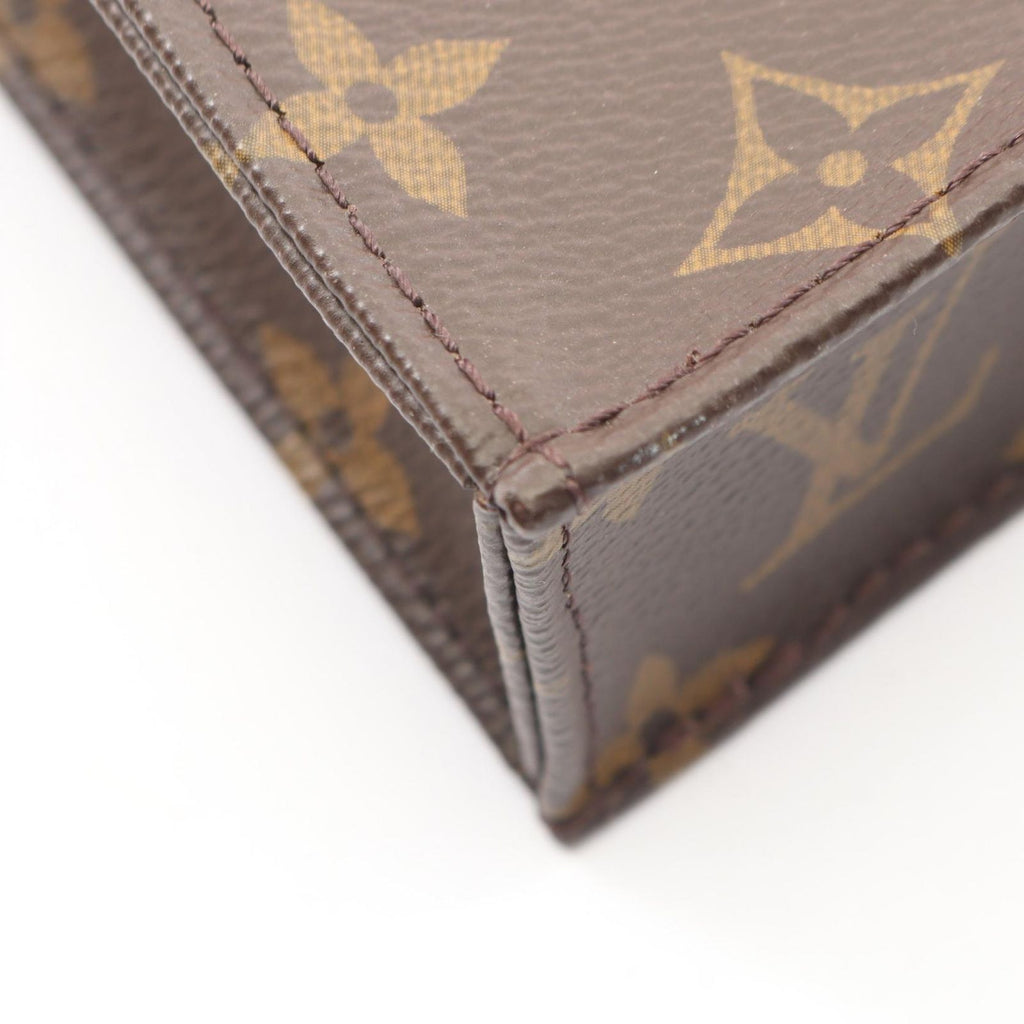 Louis Vuitton Handbag Petite Sac Plat 2-Way Canvas Leather