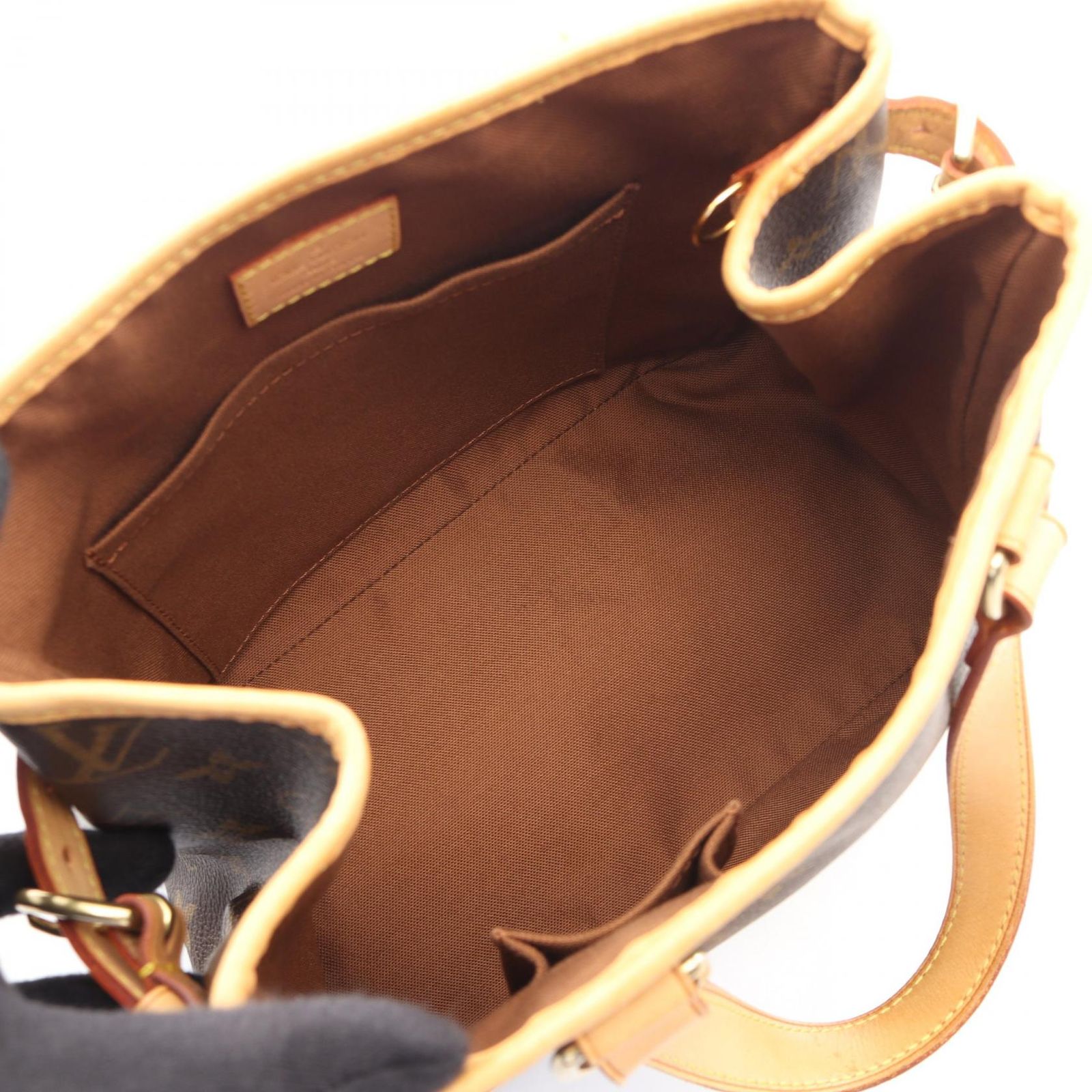 Louis Vuitton Handbag Batignolles Canvas Leather