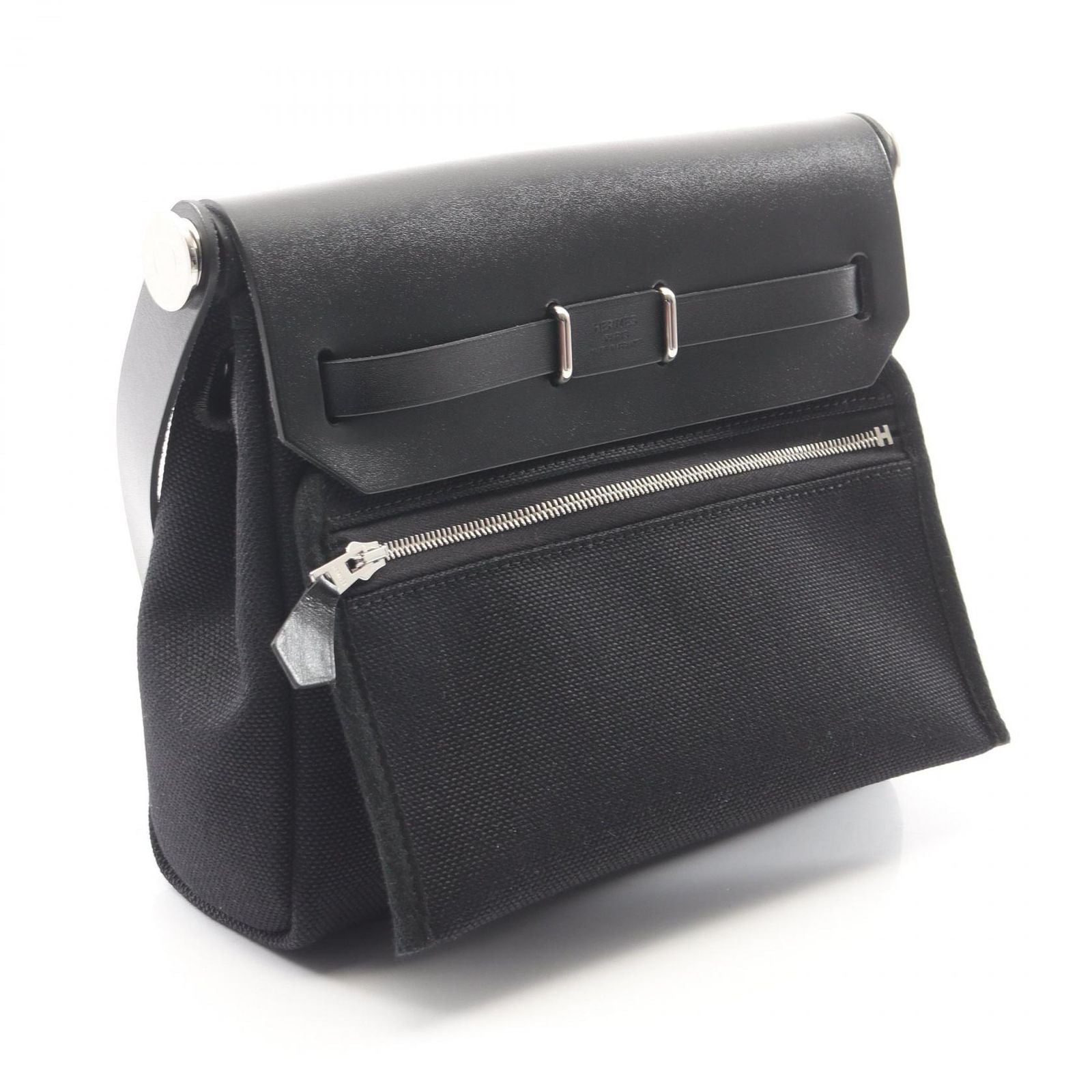 Hermes Shoulder Bag Herbag Zip Mini Black