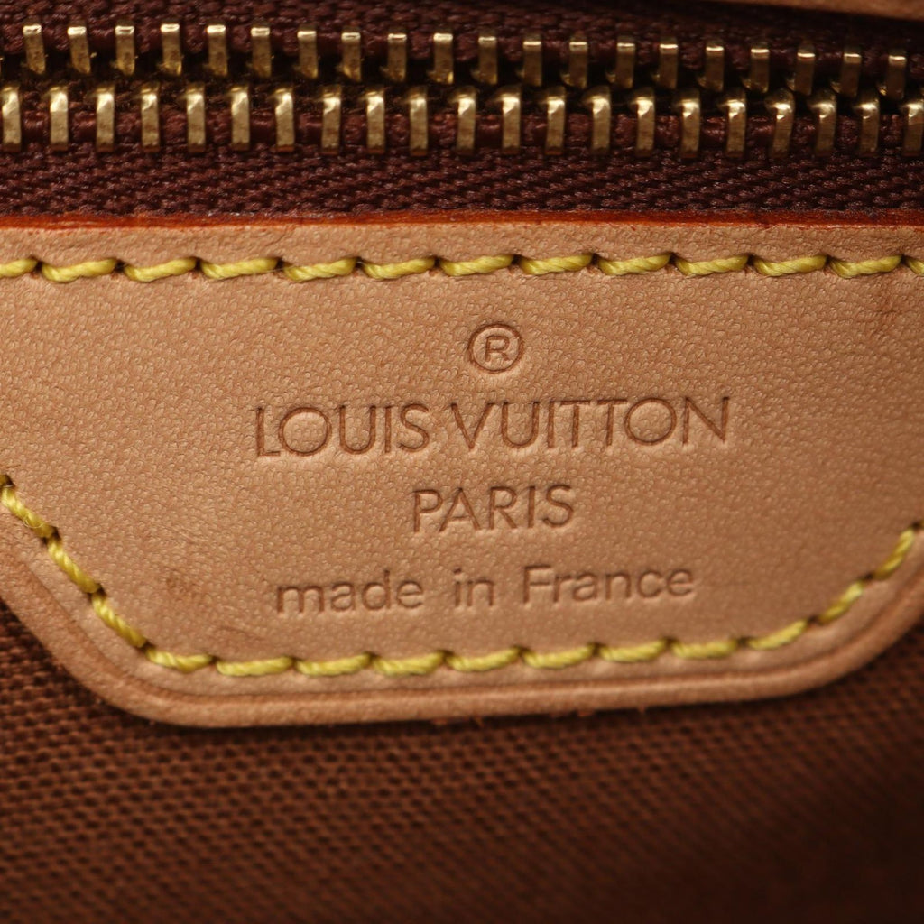 Louis Vuitton Shoulder Bag Cabas Piano Canvas Leather